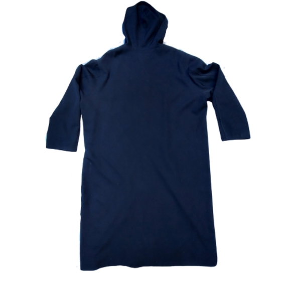 Yohji Yamamoto Pour Homme 100% Laime Wool Hooded Long Coat - Picture 3 of 16